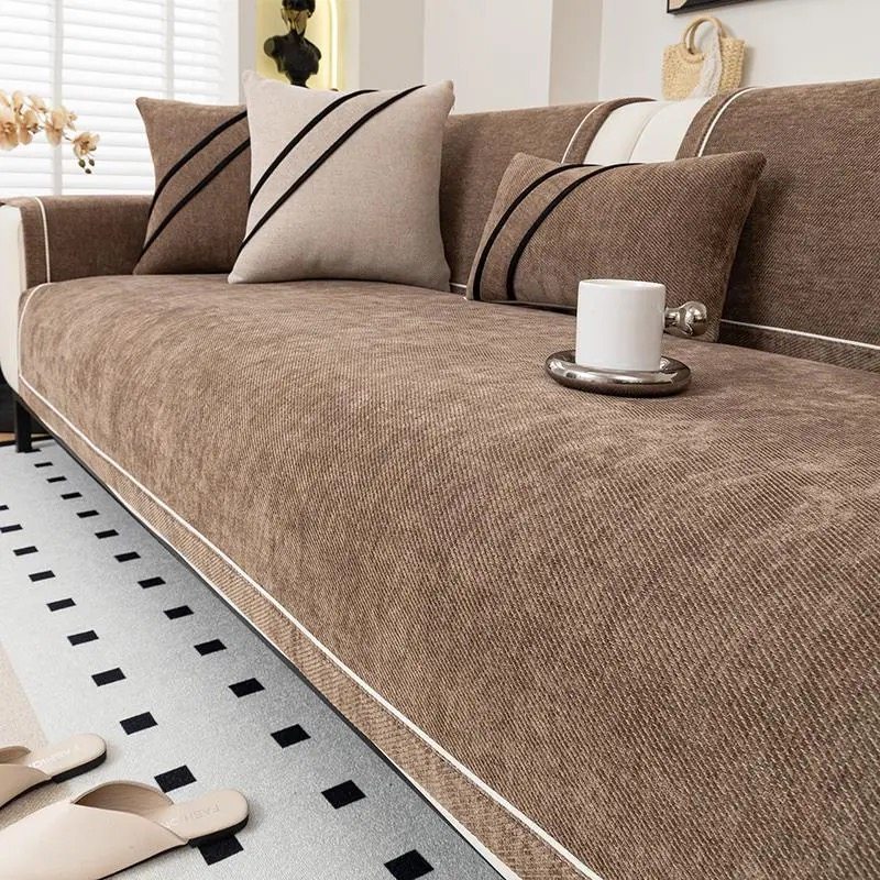 雪尼尔沙发垫四季通用2025新款轻奢高级感防滑直排皮沙发坐垫盖布,居家布艺,沙发垫,淘宝优惠券,粉丝福利购,淘宝优惠卷