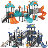 幼儿园大型户外滑滑梯秋千组合儿童小区公园游乐设备室外塑料玩具