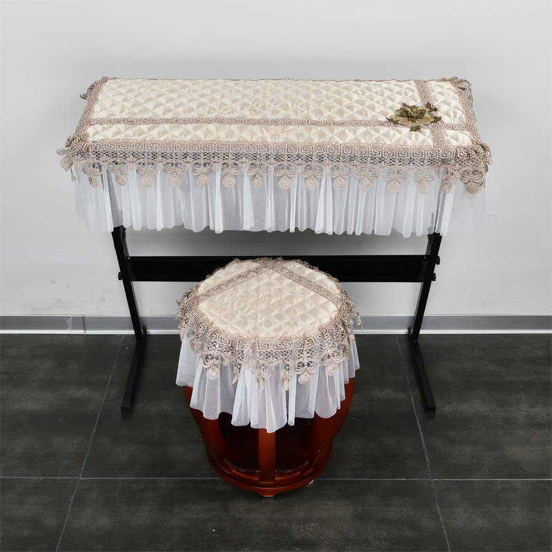 电钢琴罩88键欧式蕾丝防尘罩