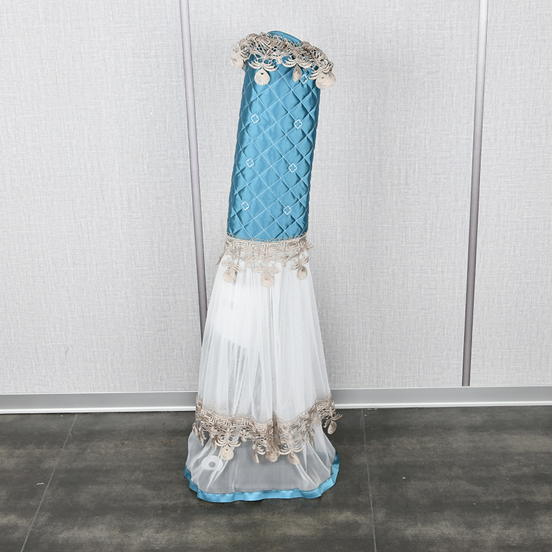 蕾丝布艺戴森华为美的吸尘器收纳架支架防尘罩保护罩子机布套