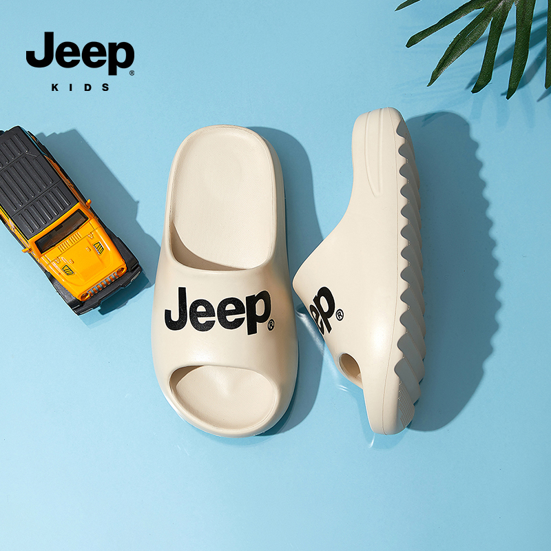 jeep儿童拖鞋男童女童2025夏季新款软底防滑eva外穿室内洗澡凉拖