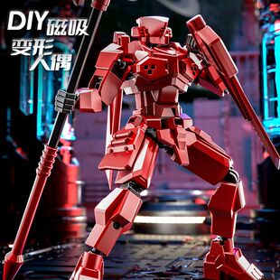 刀锋守卫幸运人偶战士13多关节可动人偶玩具拼装变形机甲模型玩偶