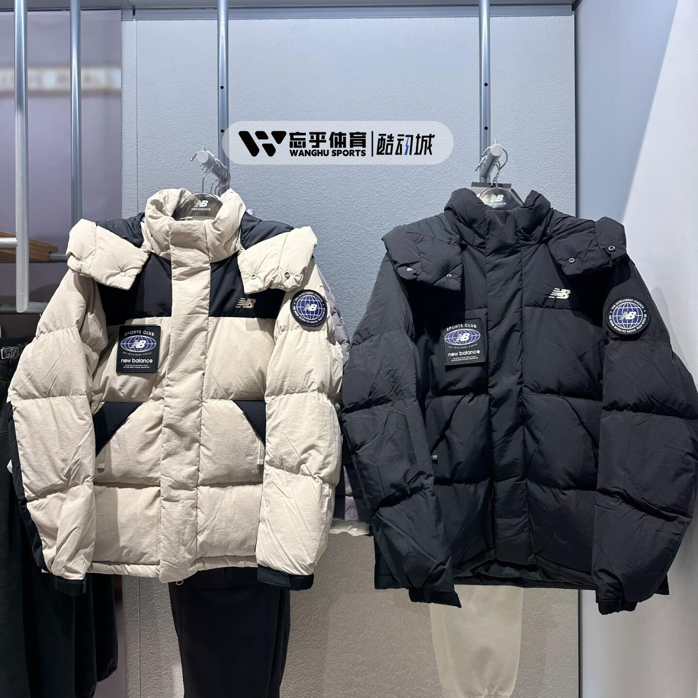 NB25秋冬新款徽章保暖羽绒服