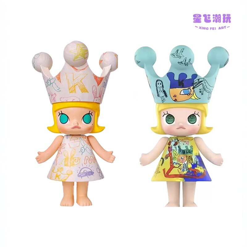 POPMART泡泡玛特molly1000%童心公主员工限定全新气泡潮玩大娃图片