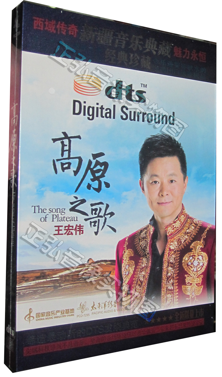 正版发烧家庭影院dts5.1试音碟王宏伟高原之歌 DTS多声道1CD