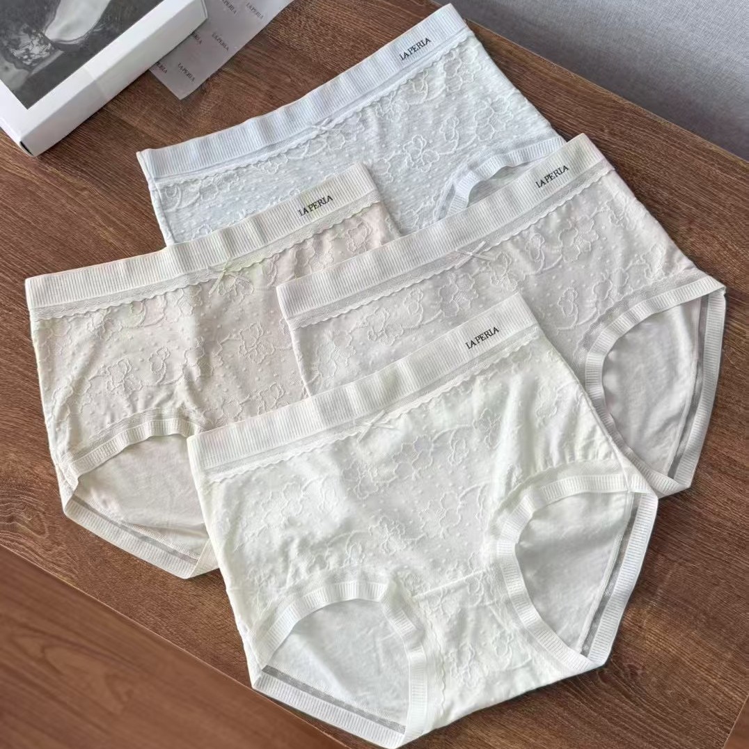 LP超仙棉莫蕾丝提花内裤女