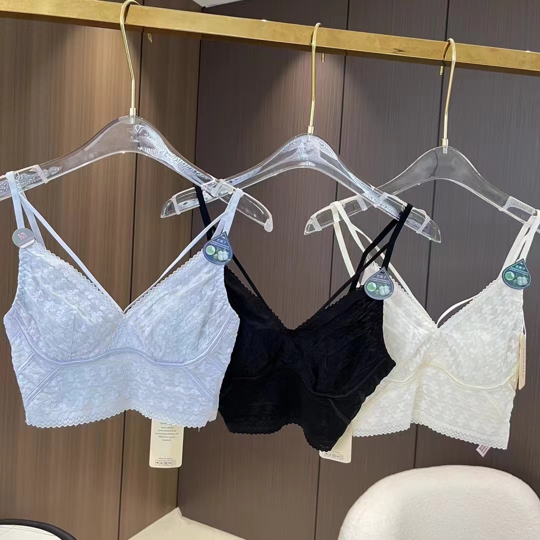 Lap贵妇家泡泡纱美背内衣文胸