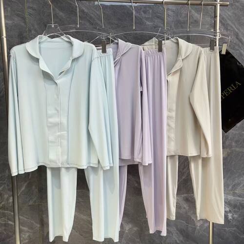 LAP春夏睡衣套装长袖长裤亲肤