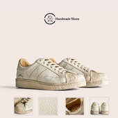 男 真皮运动男女鞋 舒适透气 PIPG复古贝壳头休闲板鞋 情侣小白鞋 子