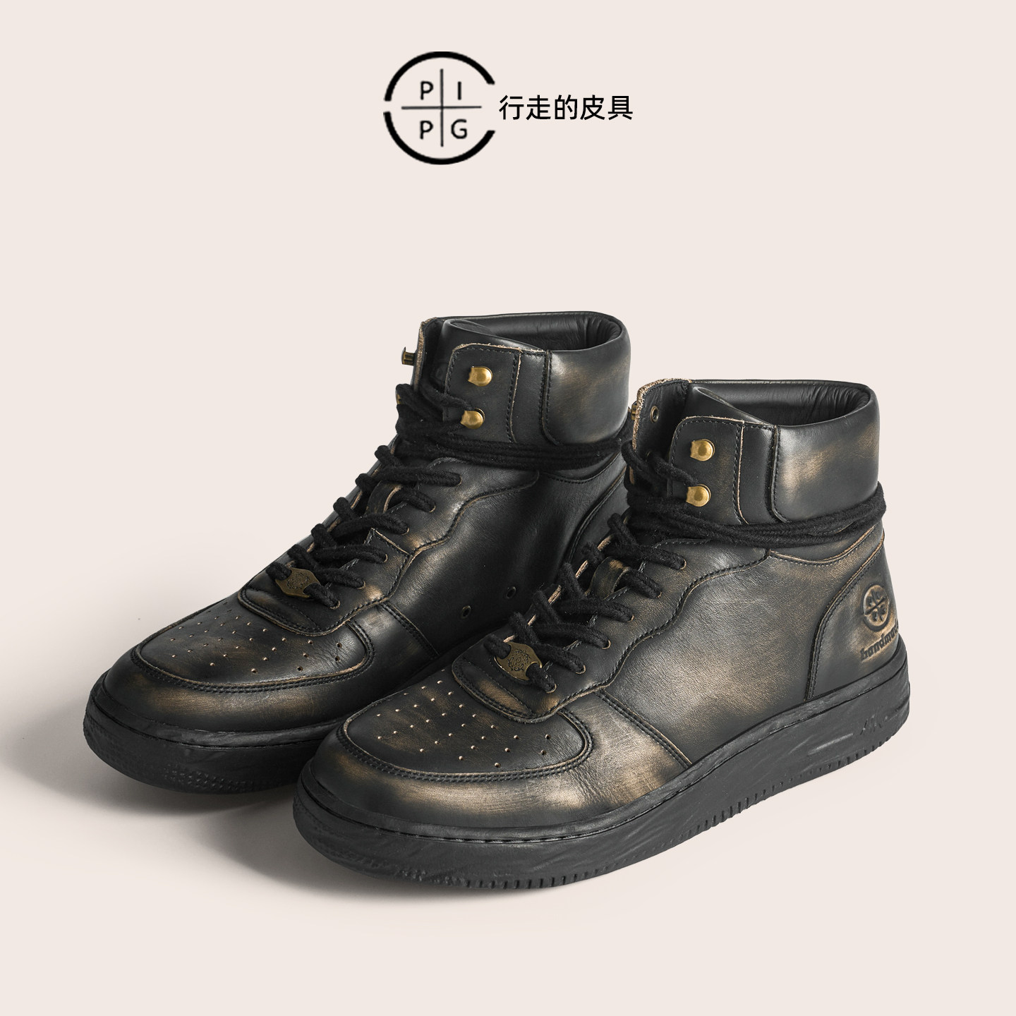 PIPG男女鞋真皮擦色休闲运动板鞋透气 工装鞋马丁靴复古机车皮靴,流行男鞋,工装鞋,淘宝优惠券,粉丝福利购,淘宝优惠卷