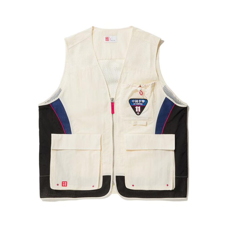 李宁正品男女宽松百搭拼接马甲