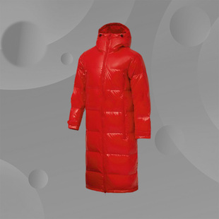 中国李宁正品纽约时装周款男子运动休闲白鸭绒长款羽绒服AYMN201