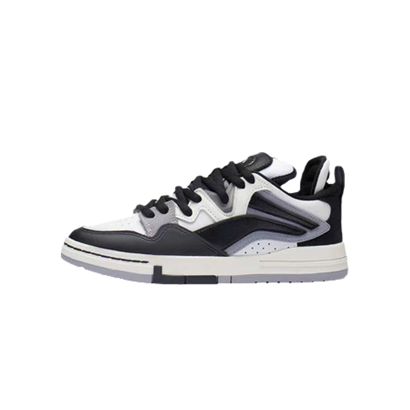 李宁正品新款惟吾 PRO_熊猫男子舒适软弹低帮滑板文化鞋AECS063