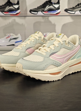 李宁正品征荣 RENEW 女子反光轻量时尚潮流系带休闲鞋AGCU078-13