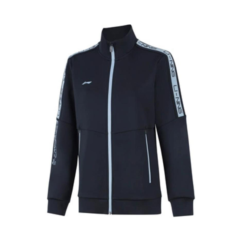 李宁正品团购系列女子户外休闲透气立领长袖夹克外套AWDUA80-7