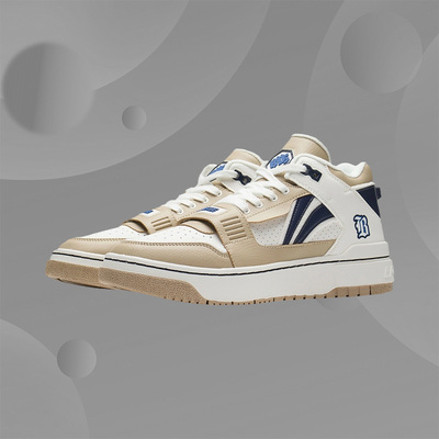 李宁正品新款男子运动休闲反伍BADFIVE时尚中帮板鞋ABCS057-1-2