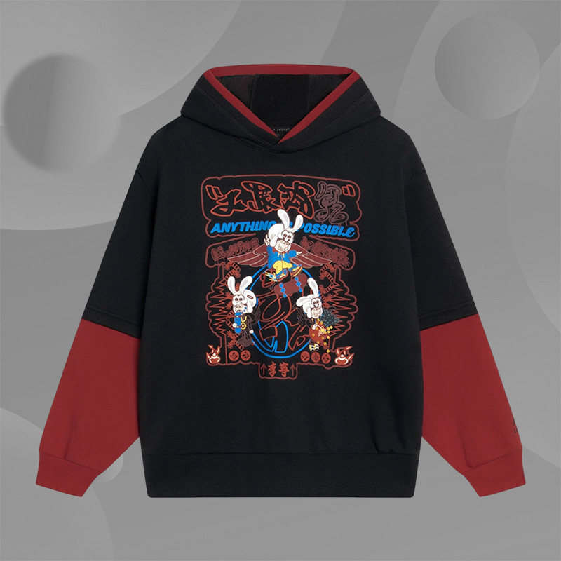 Lining/李宁正品男大童运动生活系列宽松休闲套头连帽卫衣YWDT051,童装/婴儿装/亲子装,卫衣/绒衫,淘宝优惠券,粉丝福利购,淘宝优惠卷