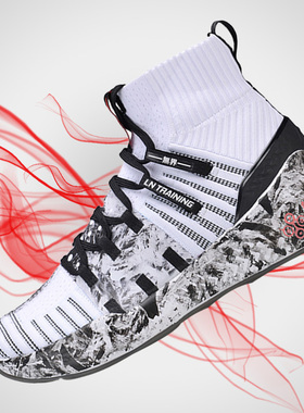 李宁正品健身女款春季无界一体织袜套运动鞋 AFPQ048