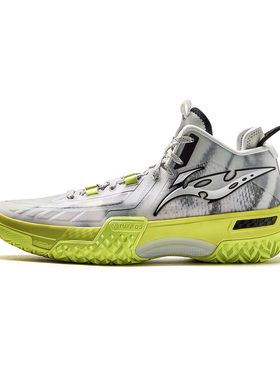 Lining/李宁正品新款桀骜寂静男子耐磨减震回弹中帮篮球鞋ABFT035