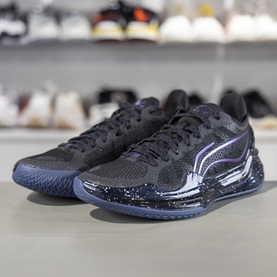 李宁正品利刃4 V2 黑曜石男子止滑耐磨篮球专业比赛鞋ABAU037-8