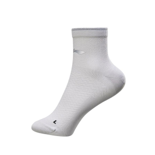 AWST099 李宁正品 运动休闲耐磨中筒袜一双装 男女同款 2025新款