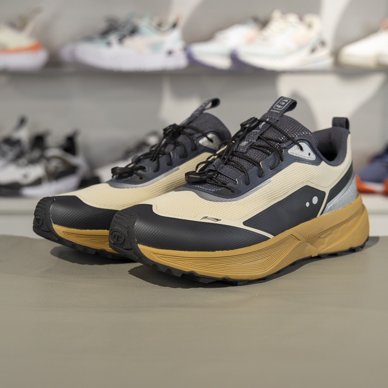 李宁正品CF溯行川LITE男子防泼水低帮耐磨户外徒步鞋AHCV015-4