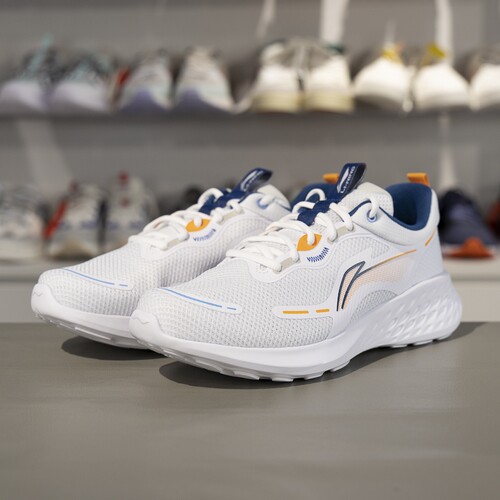 李宁正品男子回弹耐磨休闲慢跑鞋