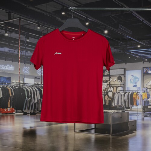 李宁正品女子舒适短袖T恤