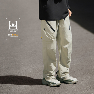李寧CF溯系列男子防潑水直筒運(yùn)動(dòng)長(zhǎng)褲 AYKU719 戶外人20度穿搭