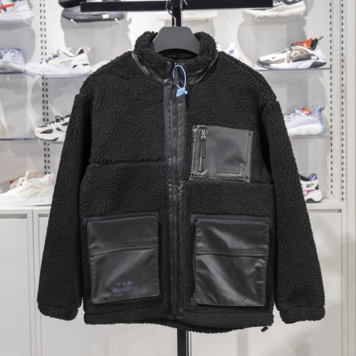 李宁外套男冬季新款星球大战羊羔毛宽松保暖上衣夹克 AFDR773