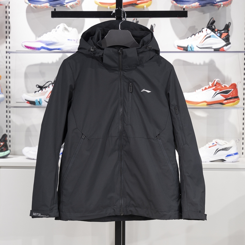 李宁正品女子防泼水冲锋衣