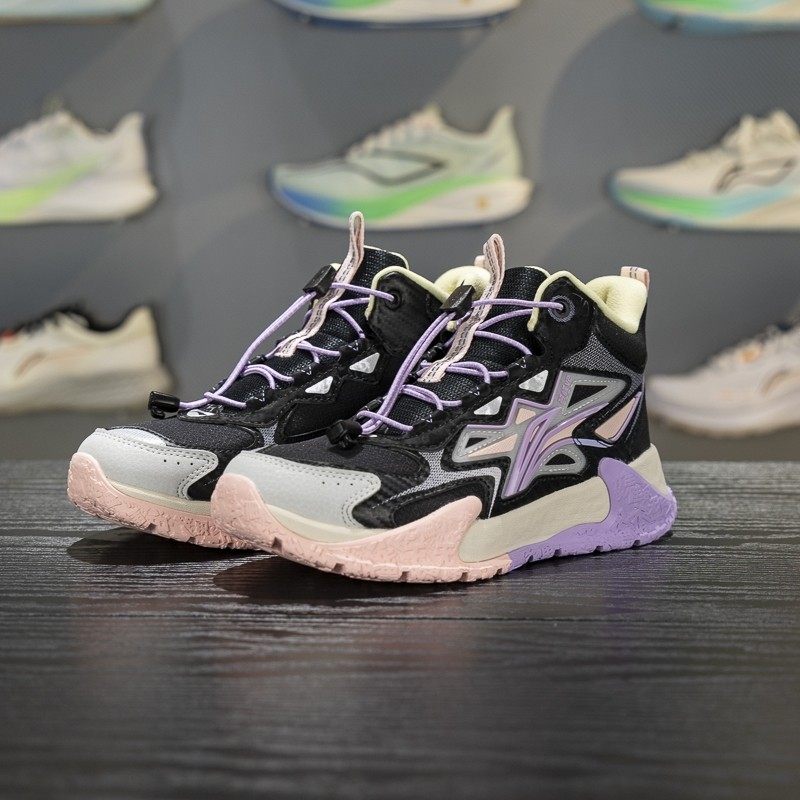 李宁正品登峰2男女大童舒适百搭加绒保暖运动中帮休闲鞋YKEV052-4,童鞋/婴儿鞋/亲子鞋,运动鞋,淘宝优惠券,粉丝福利购,淘宝优惠卷