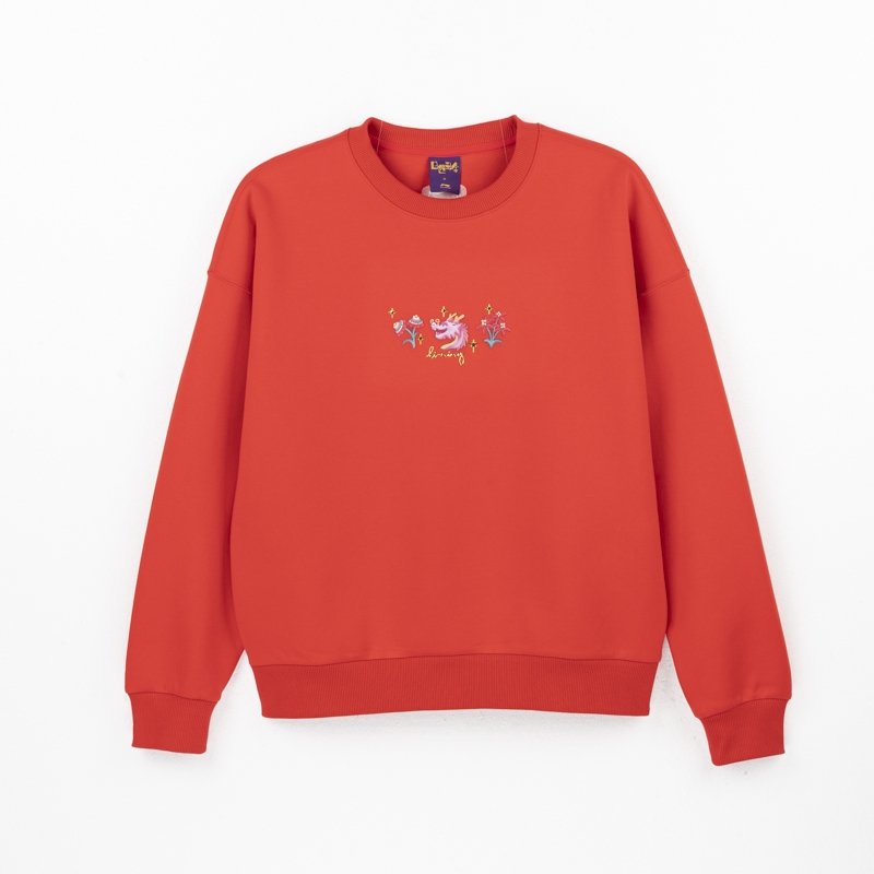 Lining/李宁正品日进斗金系列女子运动休闲针织圆领卫衣AWDU034-9