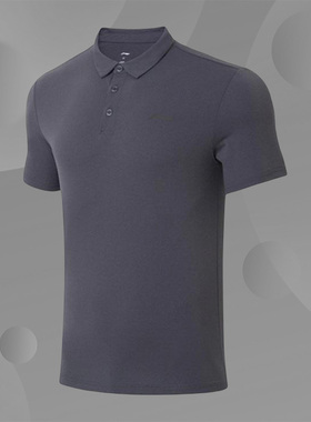 Lining/李宁正品 夏季新款跑步训练系列男子短袖POLO衫APLS071