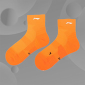 Lining 跑步系列男子反光透气吸汗抗菌运动袜子AWST009 李宁正品