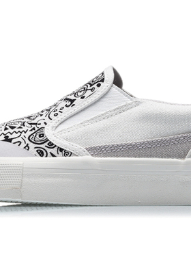 李宁正品一脚蹬女鞋夏新款SLIP-ON时尚潮流滑板文化鞋AECR014