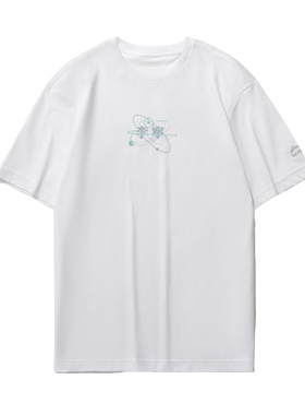 李宁短袖T恤夏季新款男子运动时尚系列纯棉圆领运动服AHSR153