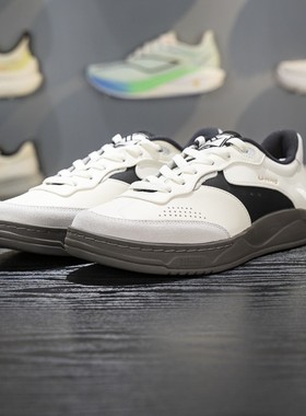 李宁正品和光男女同款防滑耐磨透气运动休闲低帮板鞋AGCW031-4