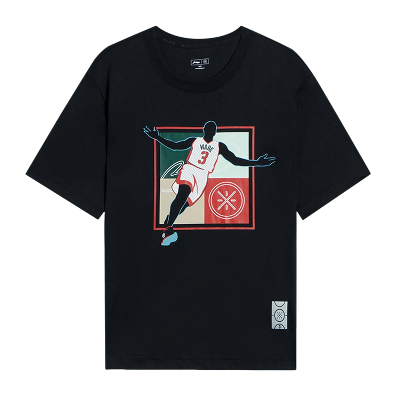 Lining/李宁正品男大童韦德系列舒适休闲宽松圆领短袖T恤YHSS071