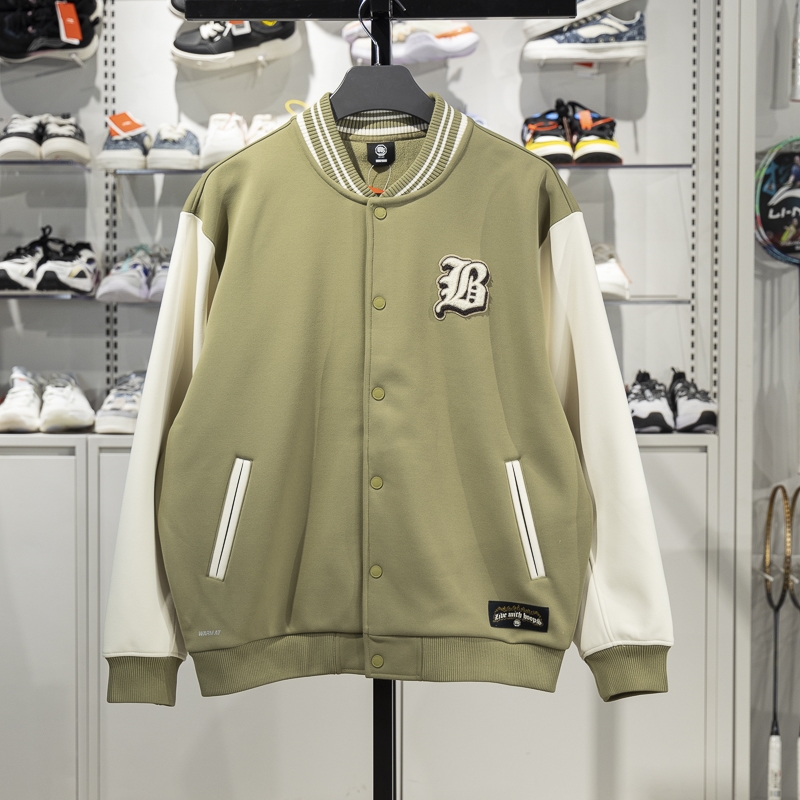 李宁正品反伍BADFIVE男子潮流休闲宽松加绒保暖针织外套AJDV003-6