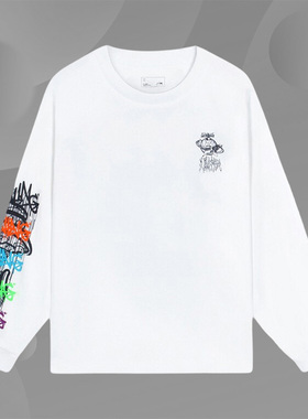 Lining/李宁正品男大童运动生活系列天马行空处长袖T恤YHSS249