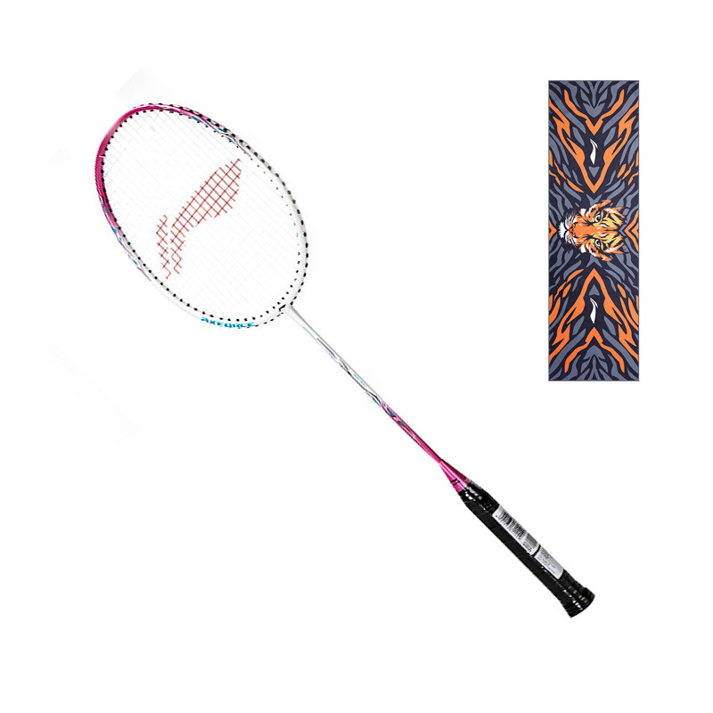 李宁正品雷霆系列男女同款入门级轻盈耐用碳纤维羽毛球拍AYPS081