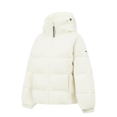 李宁正品女子保暖连帽羽绒服