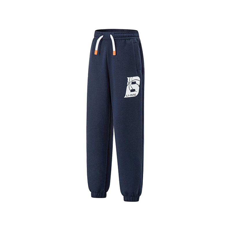 李宁正品篮球系列大童印花字母针织束脚休闲运动卫裤YKLU035-1,童装/婴儿装/亲子装,裤子,淘宝优惠券,粉丝福利购,淘宝优惠卷
