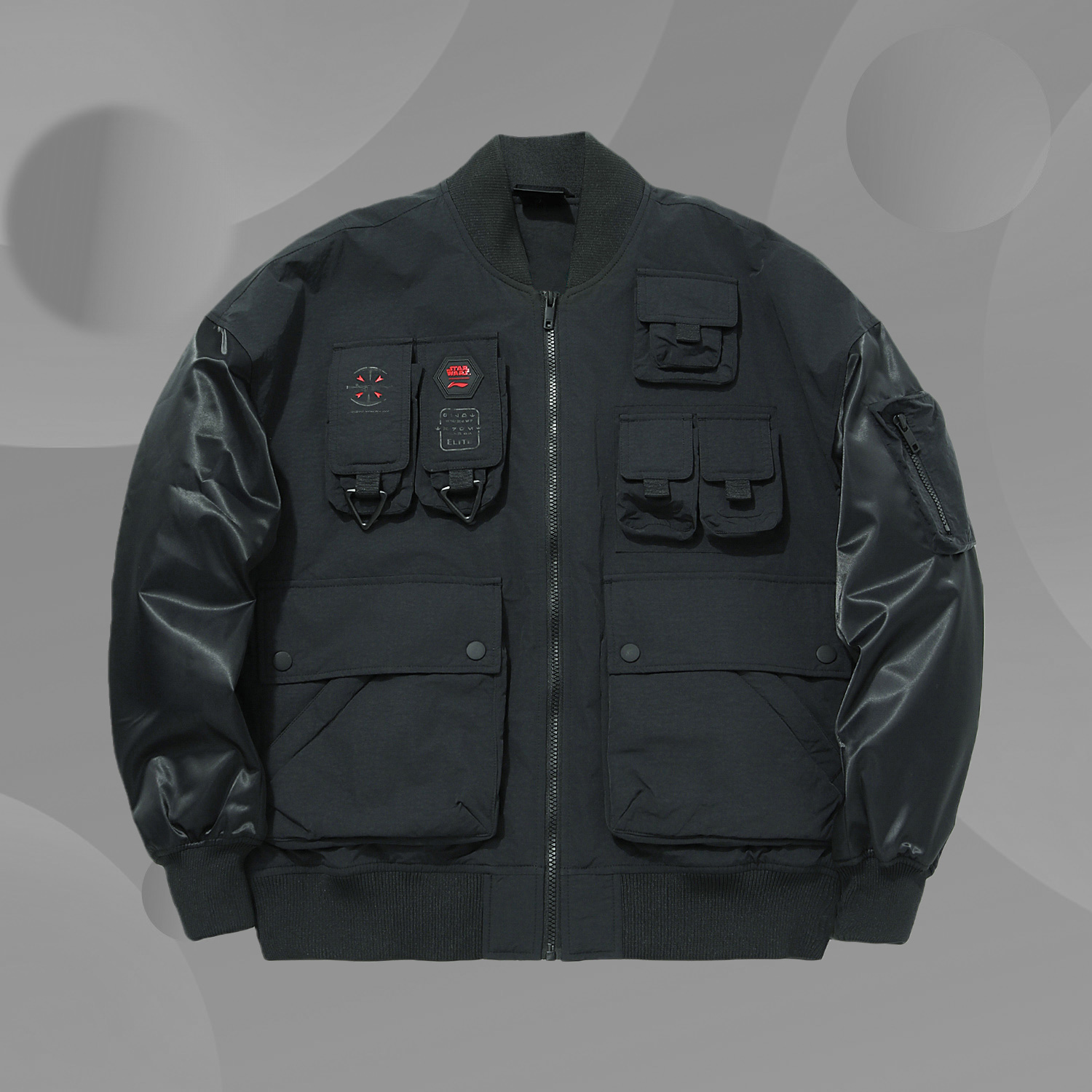 冬李宁正品星球大战联名系列男子休闲保暖短棉服 AJMQ731