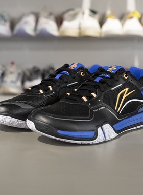 李宁正品贴地飞行ⅢLITE男女同款运动训练低帮羽毛球鞋AYTV003-2