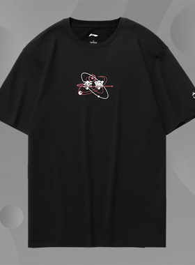 Lining/李宁正品新款运动时尚系列男子圆领短袖T恤AHST735