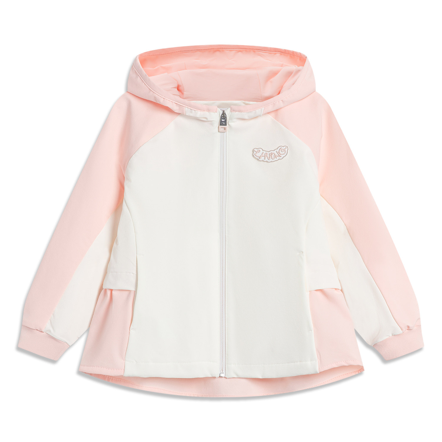 李宁正品运动生活系列女小童时尚拼色防泼水运动连帽外套YFDU042,童装/婴儿装/亲子装,普通外套,淘宝优惠券,粉丝福利购,淘宝优惠卷
