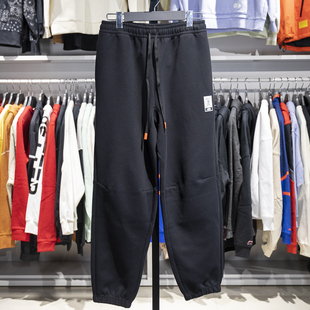 AKLT847 反伍BADFIVE男子纯色中腰系带针织运动束脚裤 李宁正品