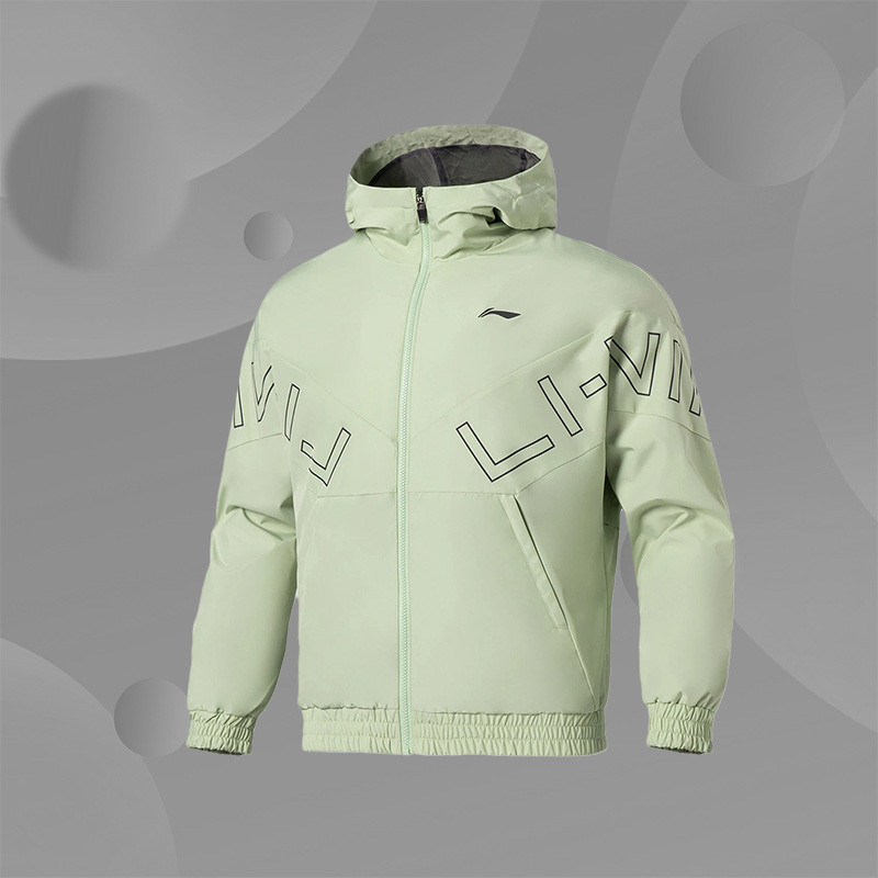 李宁外套男22春季新款健身系列连帽衫时尚休闲风衣 AFDS007-7